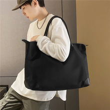 包包托特包大容量2024新款通勤纯色手提包柔软简约休闲男单肩大包