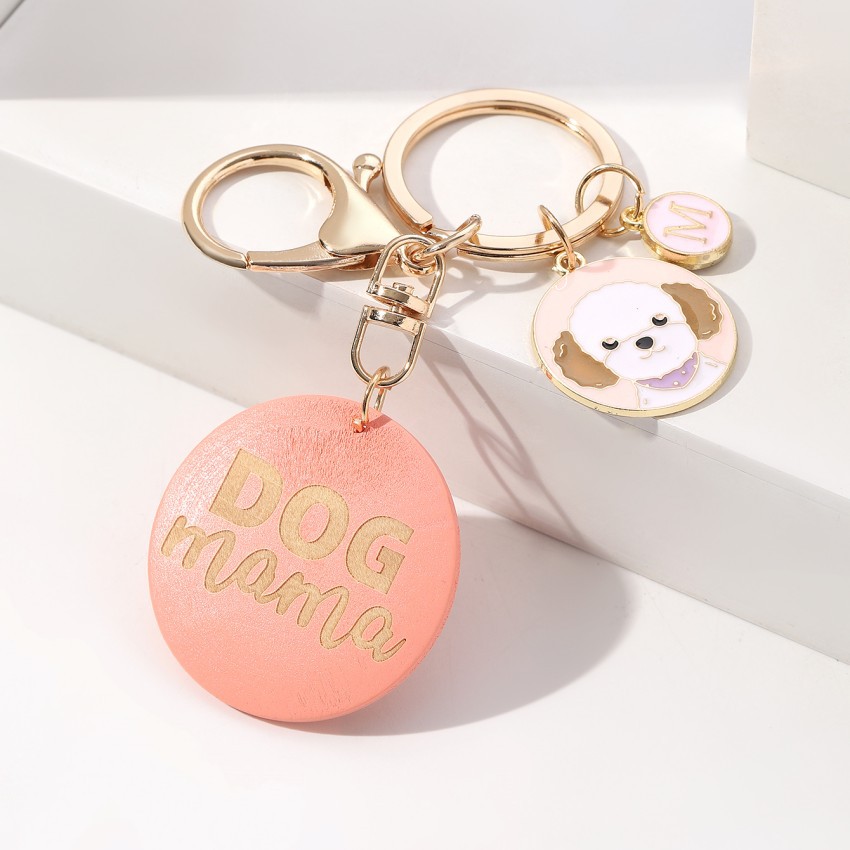 Lindo Letra Perro Madera Unisexo Llaveros display picture 3