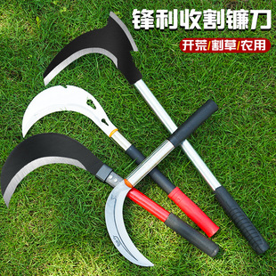 Sickle High Manganese Steel Agricultural Double Cutting and Mowing Thickeneded Special Fast Wood Cutting Dual-purpose Tree Cutting Outdoor Logging Weeding Fishing