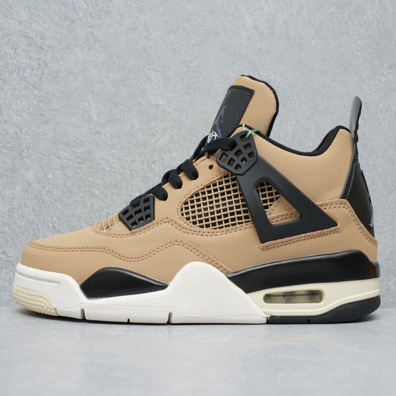 莆田卸売 AJ4 黒猫パリ黒赤電気母紳士靴黄色ミッドナイト青白セメントジョー 4 女性の靴バスケットボールシューズ|undefined