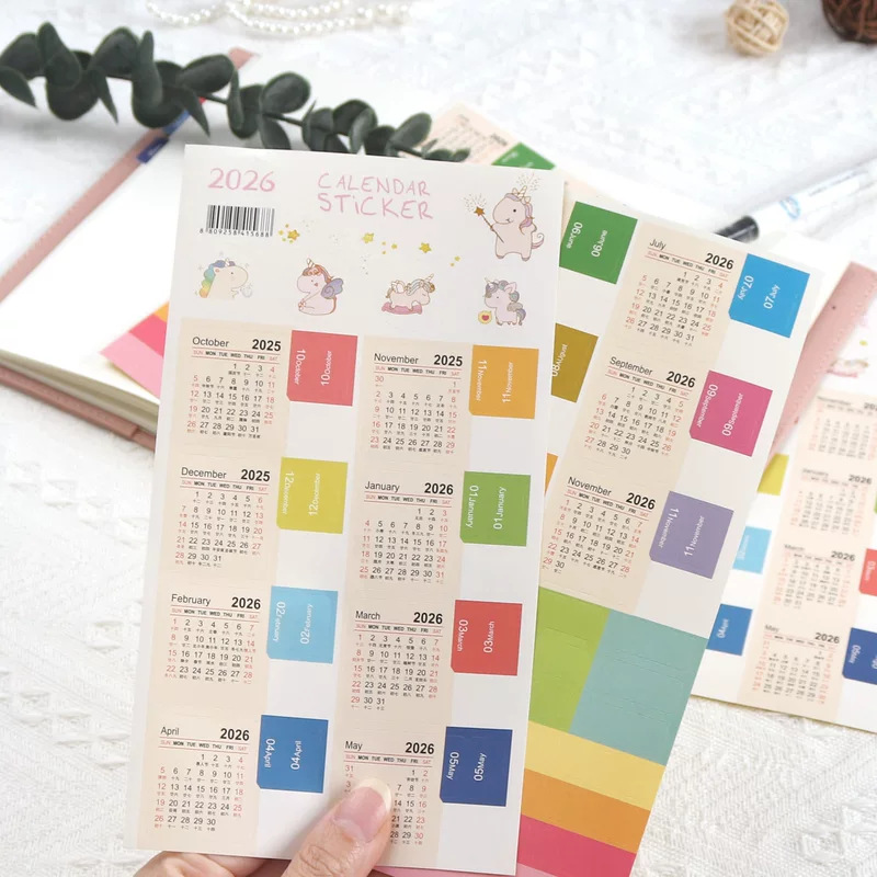 Calendar, sticker, 2026 years, scheduler