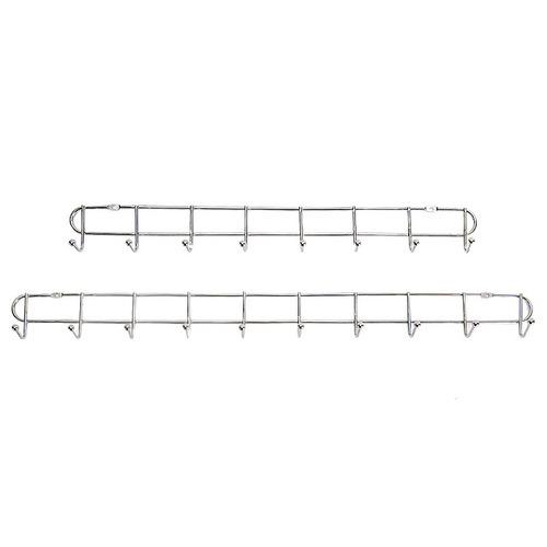 A row of sticky hooks without punching, load-bearing, traceless hooks, kitchen and bathroom wall-mounted long punched clothes hooks