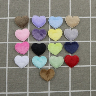 2.5cm plush lace love jewelry material DIY hair accessories accessories material heart-shaped clothing decoration accessories
