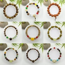 新中式金刚桃核手串国风多宝菩提男女款文玩佛珠手串地摊直播引流