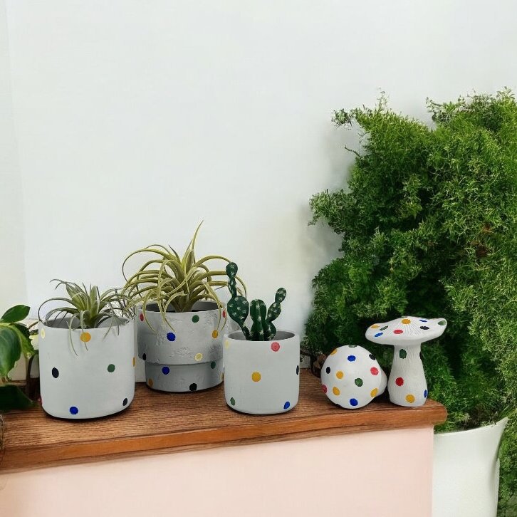 卡通水泥花盆创意花盆蘑菇摆件户外防水庭院灯草坪工厂直销支持