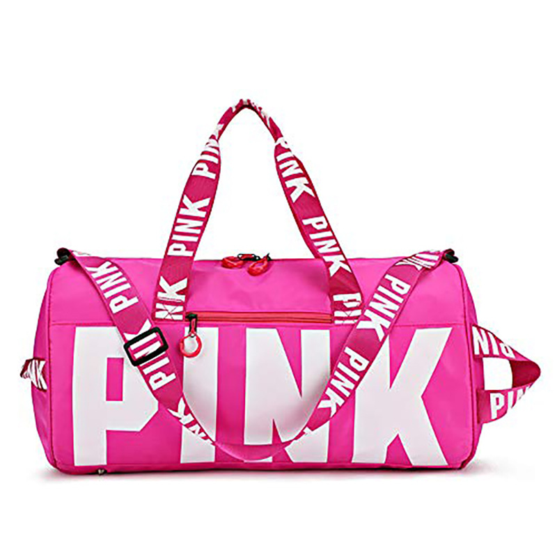 Cross-border PINK Travel Bag Sports Bag...