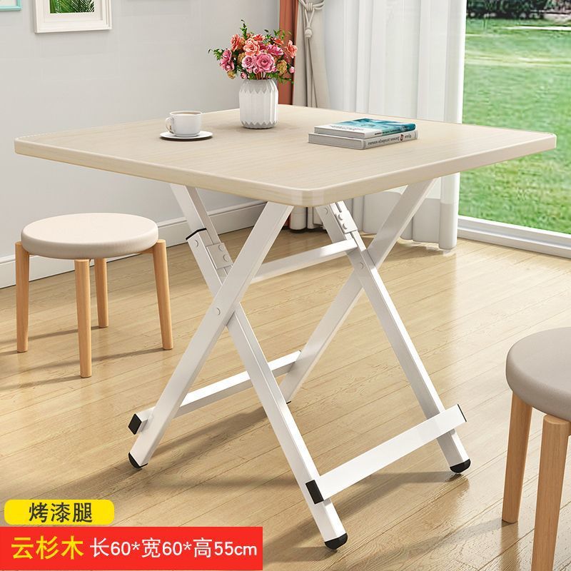Mesa plegable, casa de alquiler, mesa de comedor, apartamento pequeño, puesto multifuncional para el hogar, fábrica de mesas de comedor simples portátiles al aire libre image 7