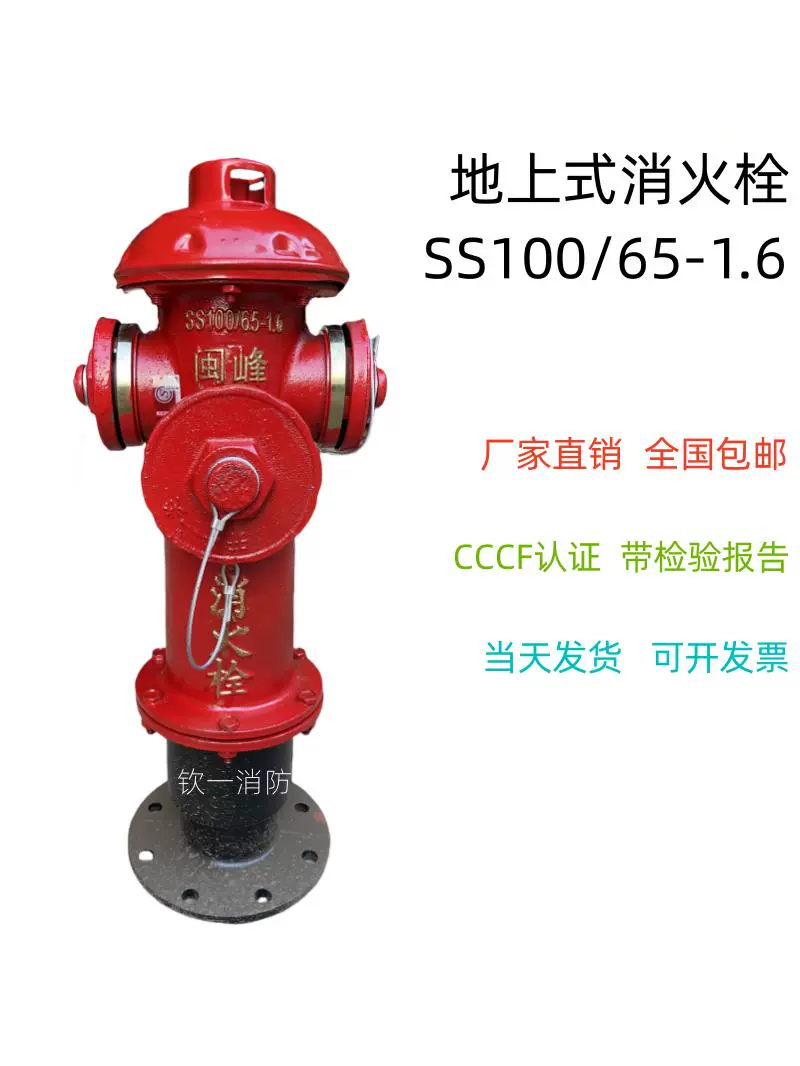SS100/65-1.6 наземный пожарный гидрант/наружный наземный гидрант/наружный пожарный гидрант/наружный пожарный гидрант