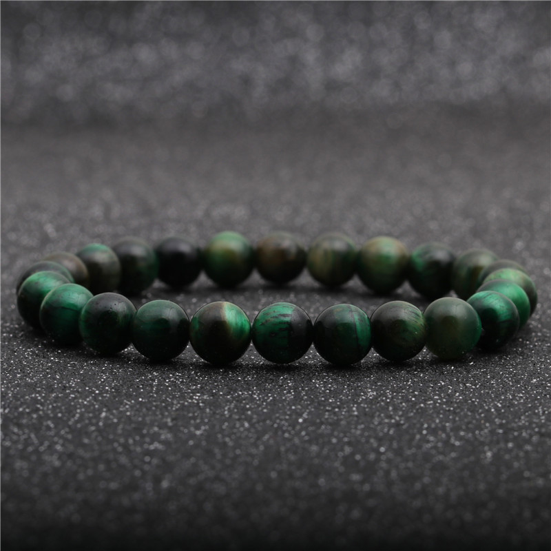 green beaded bracelet
