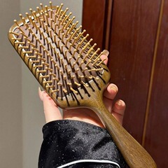 家庭用携帯imylan大サイズ金檀香韻エアマット櫛檀木櫛頭皮マッサージ頭皮経絡櫛