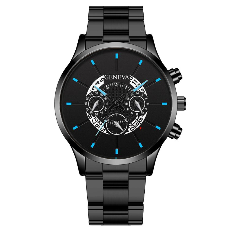 Daily Occasion Quartz Movement Solid Color Pattern Business Simple Style Solid Color Butterfly Double Snap Quartz Watch Men's Watches