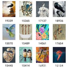 亚马逊速卖通无框diy数字油画批发深圳大芬油画村厂家彩色高清