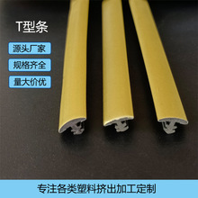 廠家供應PVC塑料T型金色覆膜裝飾條 家具封邊包邊條 軟膠條