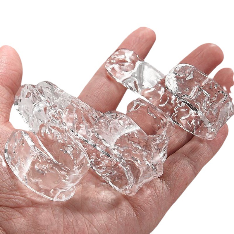Acrylic corrugated hook household bathroom Spoon bath ball bath brush punch-free wall-mounted hook