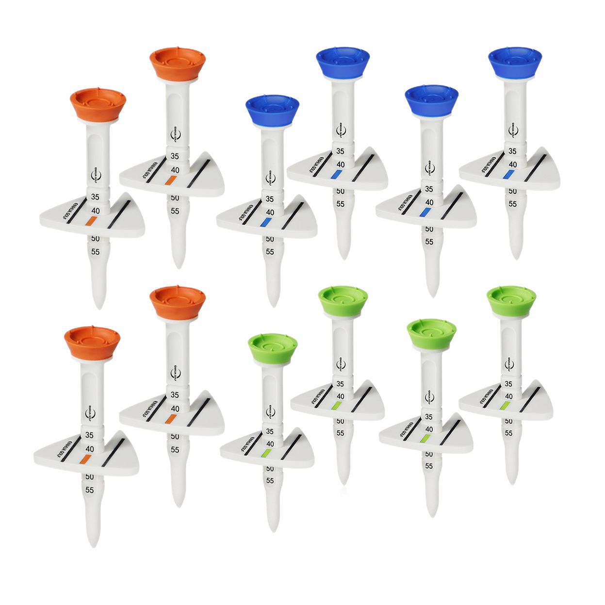 Golf nail tee altura ajustable dirección del objetivo Mark Ball asiento en caja ventilador suministros ventas directas de la fábrica