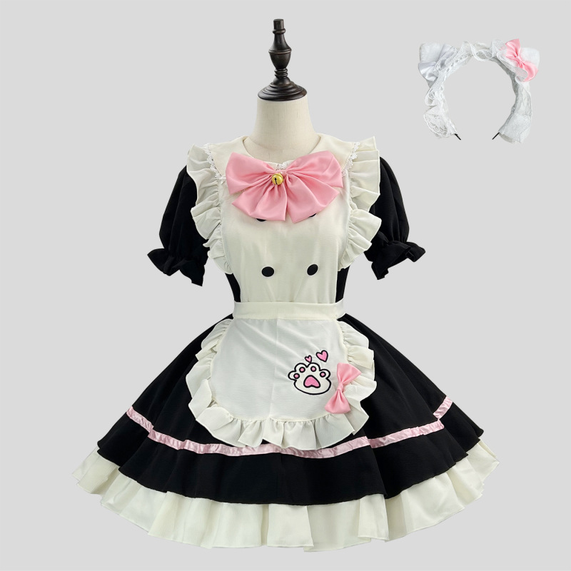 新商品クロスボーダー可愛いメイド服コスプレロリータハロウィーン女装衣装|undefined