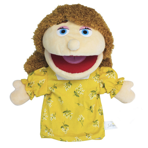 Cross-border cute open-mouth family hand puppet cloth doll children's educational plush toy doll stuffed toy in stock wholesale