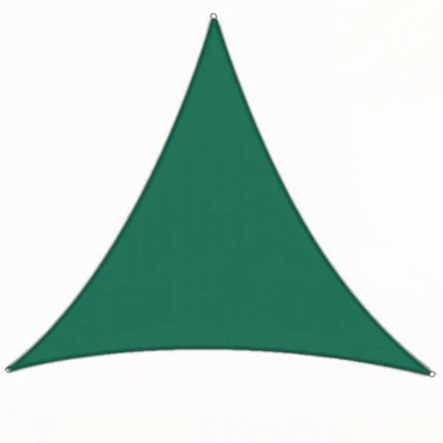 Avtomobil yan çətirləri — Sunproof Tensile Sunshade Sail, Beautiful - dark-green-equilateral-triangle-22-2m