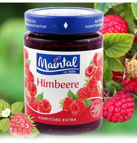 Maintal blueberry jam 340g imported from Germany strawberry jam spread on bread toast low-fat jam wholesale