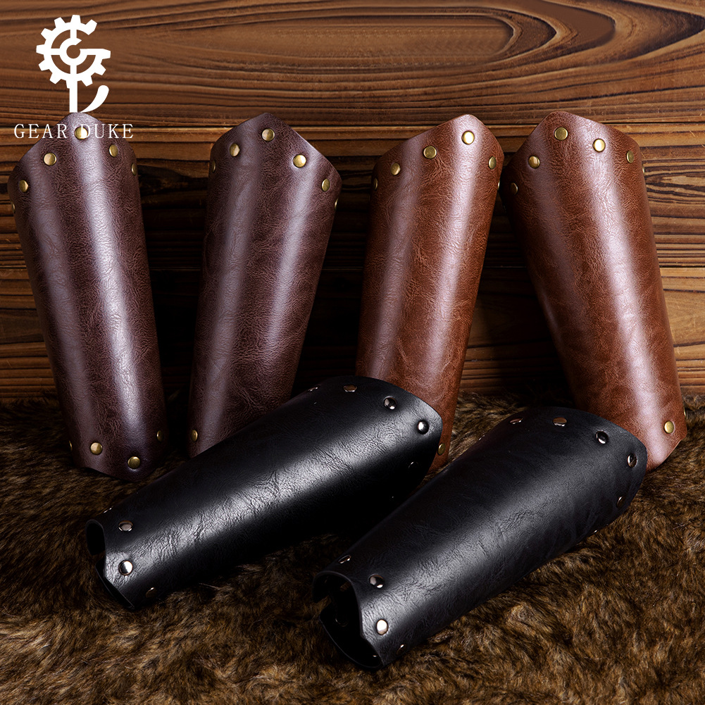 Protector de Muñeca Medieval Retro en Relieve, Accesorios de Disfraces para COSPLAY, Protectores de Mano de Caballero, Accesorios de Vestimenta