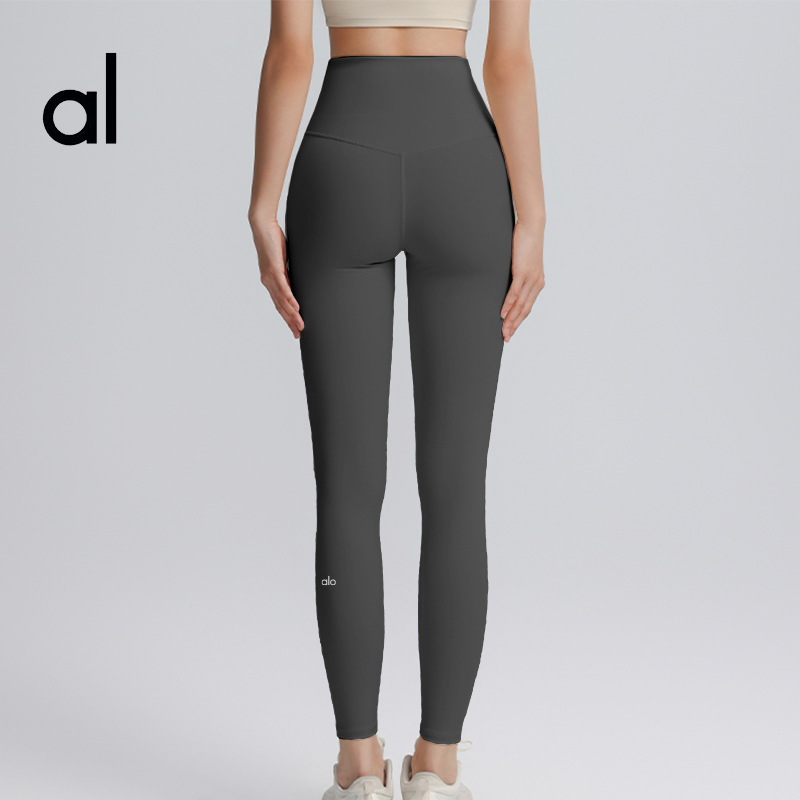 Yoga alo, los mismos pantalones deportivos de tiburón, pantalones para mujeres, pantalones de cintura alta, ejercicios deportivos, pantalones deportivos de nueve puntos