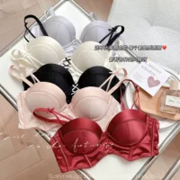 Push‑up wireless bra, women’s non‑slip summer top, French style, sizes 32/70AB–38/85AB