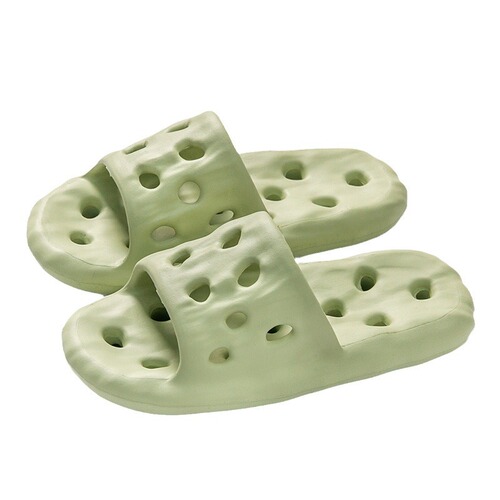 Lotus root leaking bathroom non-slip summer dual-purpose women's eva home thick-soled slippers with poop feeling for men wholesale