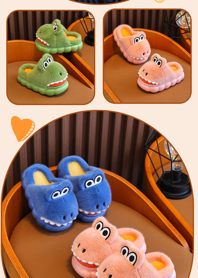 Kinder Baumwolle Winter Indoor Home haarigen Schuhe Jungen, süße Baby Haar Hausschuhe für Mädchen, große Kinder_voghion.com