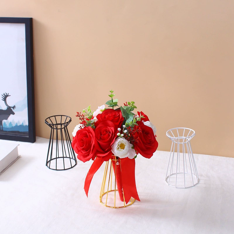 Скандинавская легкая роскошная подставка для букетов простой атмосферный имитация цветочных колб