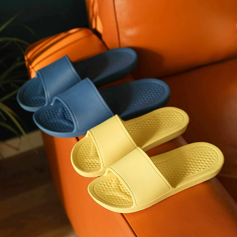 Новые легкие Тапочки для ванной комнаты 1938 года, женская летняя пара, цвет Моранди, Нескользящие домашние мужские тапочки, eva