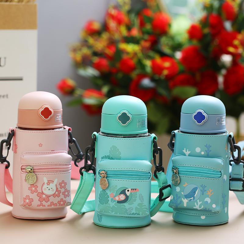 Tritan材質兒童幼兒園男女學生吸管直飲防摔防漏便攜式旅行喝水杯