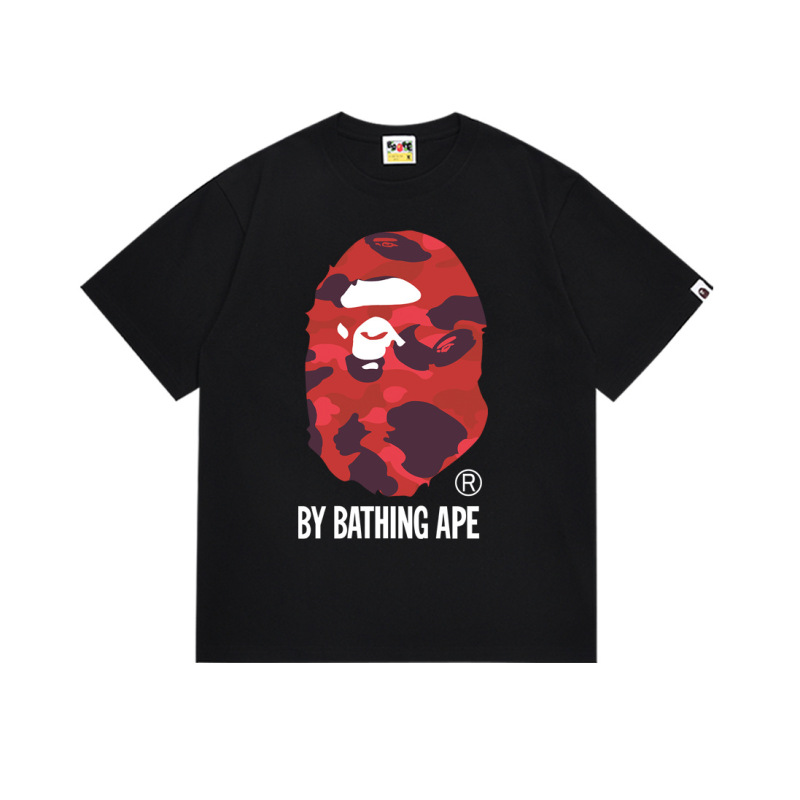 国境を越えた売れ筋BAPE X Miami International MIAMIジョイント漫画男女同型半袖スポーツTシャツトレンディブランド|undefined