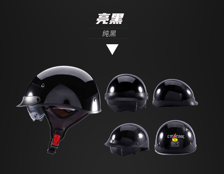 3C Certified Retro Half Helmet Motorcycle Helmet Summer Cruiser