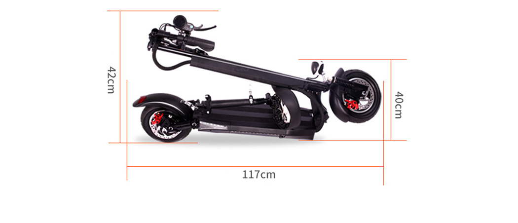 Cross-Border Mini Foldable Electric Scooter with Long Battery Life for Adults, Convenient Electric Scooter with Seat