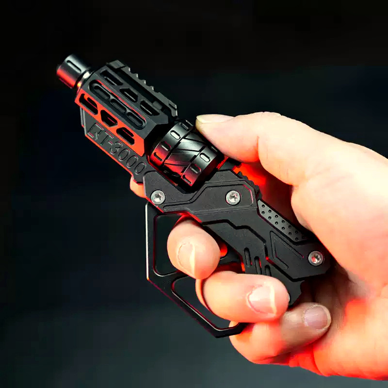 Qingtian 3000 Edc Stress Relief Gadget Azu Magnetic Metal Push Card Compound Toy "Kill You 3000"