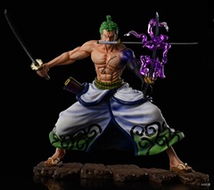 One Piece GK Wano One Sword Style Balrog Kimono Zoro Standing Ornament Model Boxed Figure
