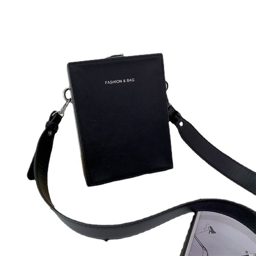 Cross-border new cross-body bag, women's casual trendy box bag, trendy brand, versatile solid color, single shoulder, cross-body mobile phone bag