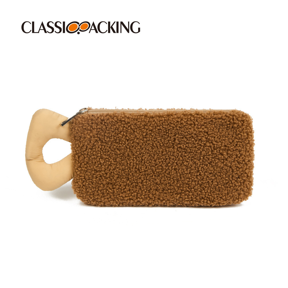 Monedero de diseño original, cargador de algodón, bolsa de felpa para teléfono móvil, bolsa de almacenamiento multifuncional para el cuidado de la piel, logotipo imprimible