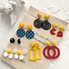 Yellow pack, earrings, boho style