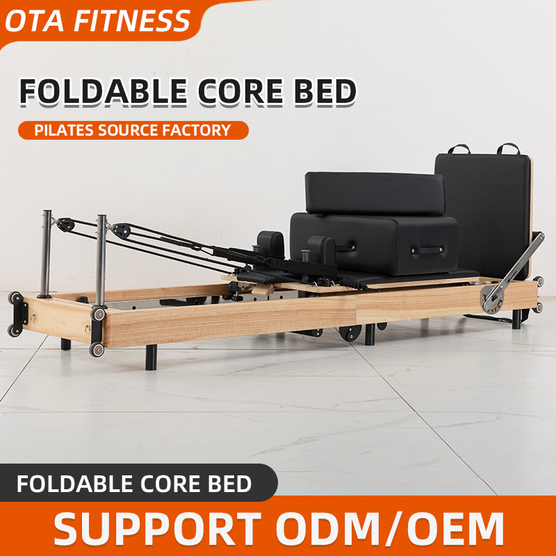 Pilates cama plegable núcleo dispositivo de entrenamiento móvil sala de yoga comercial mujer cama plegable Pilates