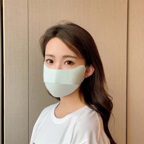  New Sun Protection Eye Corner Summer Women's Gradient Outdoor Ear Hanging Korean Style Sun Shade Ice Silk Mask Wholesale