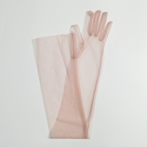 70cm Colored Ultra-Long Sheer Gloves with Fingers, Black, White, and Red, for Import, Sexy, Dance Party, Ball, Halloween Theme