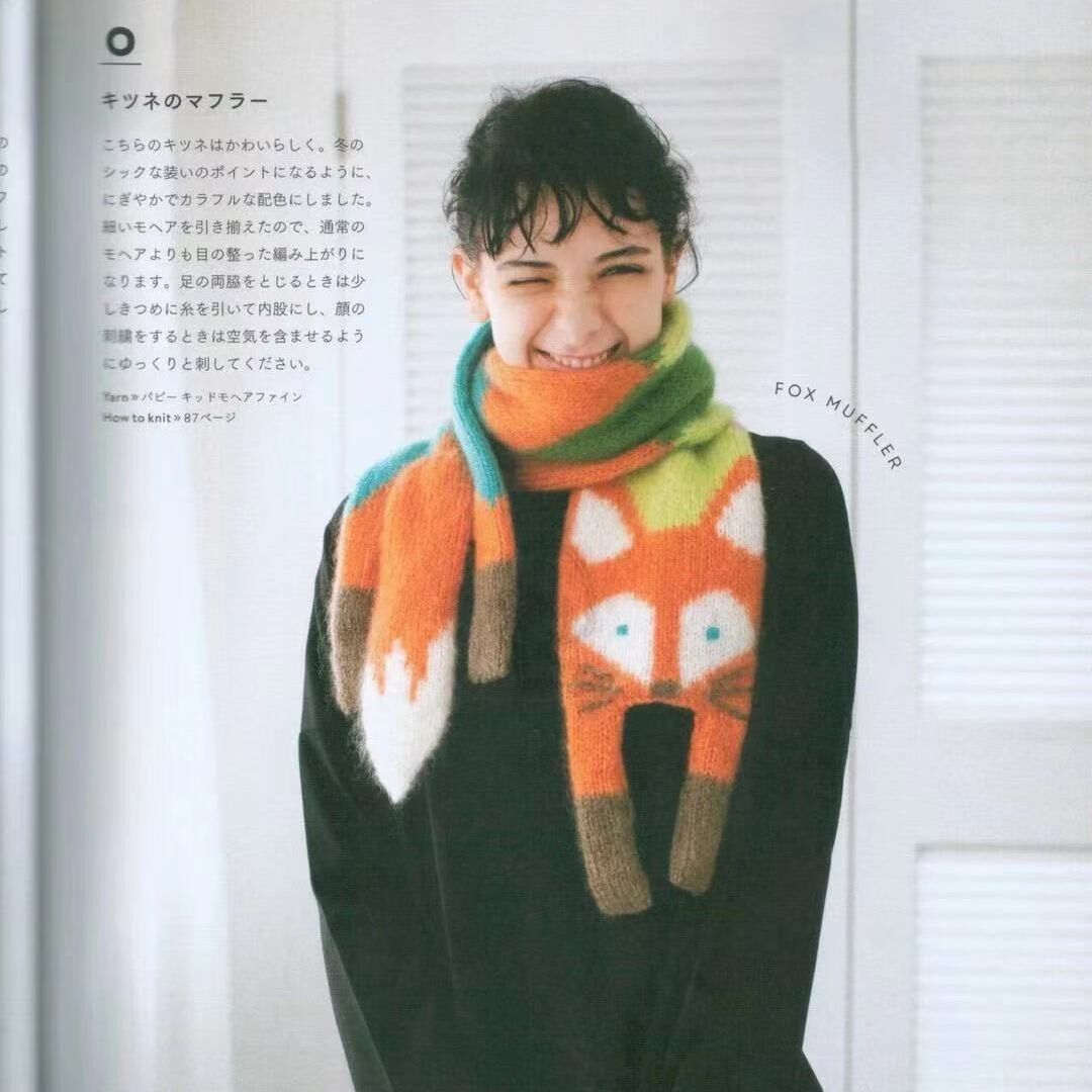 可爱狐狸毛绒围巾冬季女2025新款ins百搭卡通毛茸茸保暖学生围脖