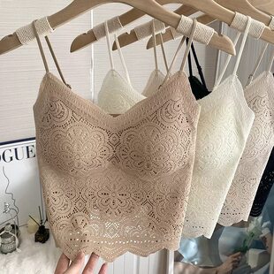 Invisible foundation, bra, autumn lace tank top, top with cups, underwear, beautiful back, strap bra