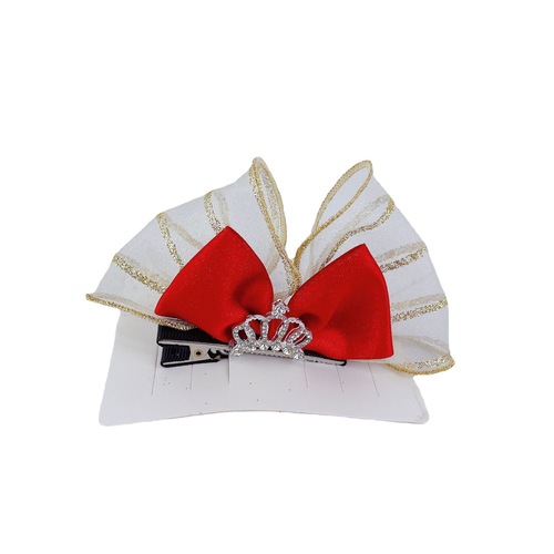 Cute princess hair accessories wig braid double braid single braid top clip bow crown children and women's hair accessories manufacturer direct