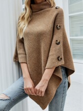L 92381 High Neck Cape Poncho �������綷�� ����ѷ�羳ŷ����