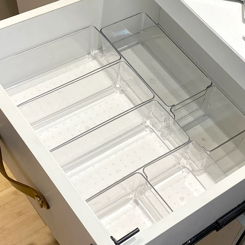 Drawer storage separators Plastic division panel partition free combination underwear socks storage boxes for wholesale