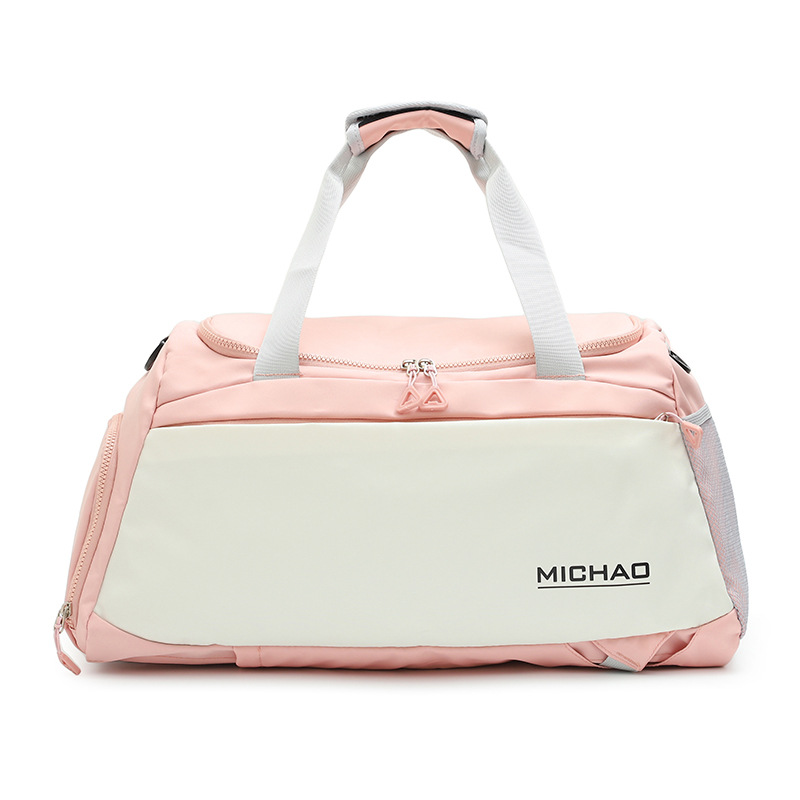 Bolsa de viaje de gran capacidad de tela Oxford, bolsa de separación de ropa seca y húmeda para el gimnasio, set de viaje, equipaje con ruedas, mochila