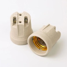 E27E40陶瓷灯头灯座带安装支架五金件配置组合螺口阻燃带线多类型