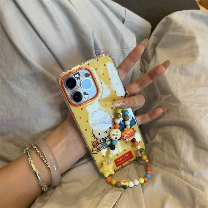 Nicho ins lunares chef kt para cadena iPhone16ProMax 14/15 funda para teléfono móvil Apple 13 hembra 16